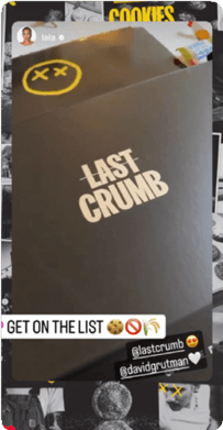 La La Anthony's Instagram post featuring Last Crumb cookies