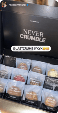 Rae Sremmurd's Instagram post featuring Last Crumb cookies