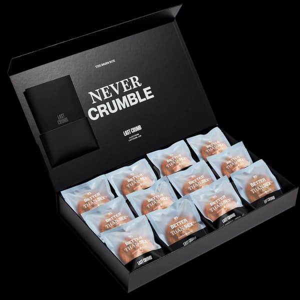 Build Your Own — the open box with individually wrapped cookies, ready to pick.