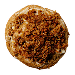 Last Crumb Carrot Cake cookie — handcrafted with buttermilk, candied walnuts, spices, raisins, and orange cream cheese frosting